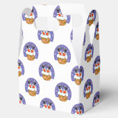 Weihnachtsmann im Schornstein, Schnee, Weihnachten Geschenkschachtel (Geöffnet)