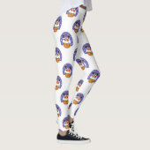 Weihnachtsmann im Schornstein, Schnee, Weihnachten Leggings (Rechts)