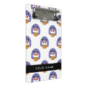 Weihnachtsmann im Schornstein, Schnee, Weihnachten Mini Klemmbrett (Schrägansicht)