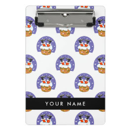 Weihnachtsmann im Schornstein, Schnee, Weihnachten Mini Klemmbrett