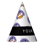 Weihnachtsmann im Schornstein, Schnee, Weihnachten Partyhütchen (Links)