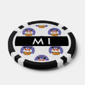 Weihnachtsmann im Schornstein, Schnee, Weihnachten Pokerchips (Einzeln)