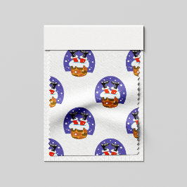 Weihnachtsmann im Schornstein, Schnee, Weihnachten Stoff