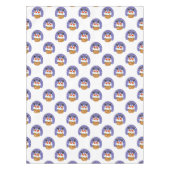 Weihnachtsmann im Schornstein, Schnee, Weihnachten Tischdecke (Vorderseite)