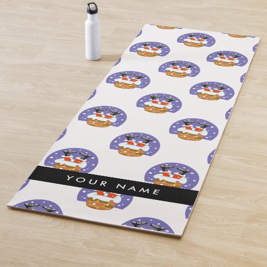 Weihnachtsmann im Schornstein, Schnee, Weihnachten Yogamatte (Beispiel)