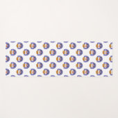 Weihnachtsmann im Schornstein, Schnee, Weihnachten Yogamatte (Vorderseite (Horizontal))