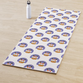 Weihnachtsmann im Schornstein, Schnee, Weihnachten Yogamatte