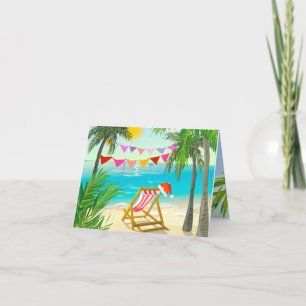 Weihnachtsmann im Urlaub, Weihnachten am Strand, S
