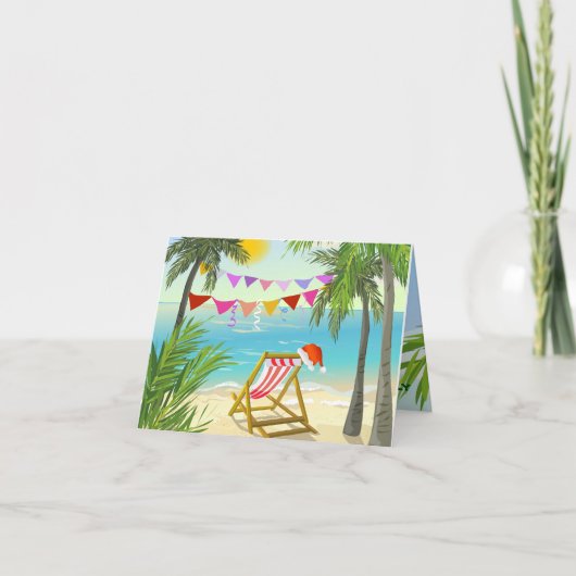 Weihnachtsmann im Urlaub, Weihnachten am Strand, S (Vorderseite)