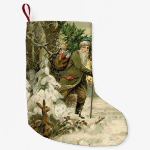 Weihnachtsmann im viktorianischen Weihnachtsbaum-S Kleiner Weihnachtsstrumpf