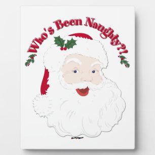 Weihnachtsmann im Vintage-Stil, der unartig war?! Fotoplatte