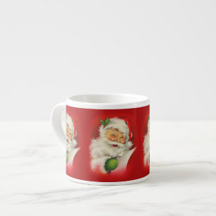 Weihnachtsmann im Vintage-Stil Espressotasse