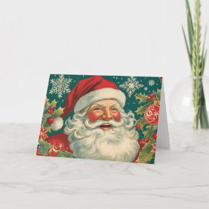 Weihnachtsmann im Vintage-Stil Feiertagskarte