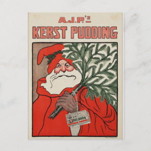 Weihnachtsmann im Vintage-Stil Feiertagspostkarte