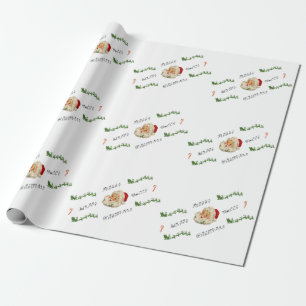Weihnachtsmann im Vintage-Stil Geschenkpapier