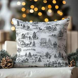Weihnachtsmann im Vintage-Stil Kissen