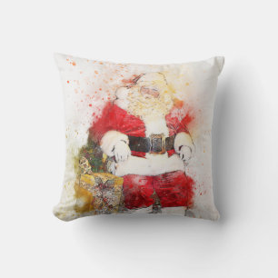 Weihnachtsmann im Vintage-Stil Kissen