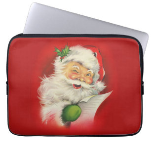 Weihnachtsmann im Vintage-Stil Laptopschutzhülle