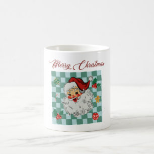 Weihnachtsmann im Vintage-Stil Merry Christmas Des Kaffeetasse