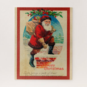 Weihnachtsmann im Vintage-Stil Puzzle