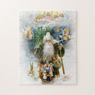 Weihnachtsmann im Vintage-Stil Puzzle
