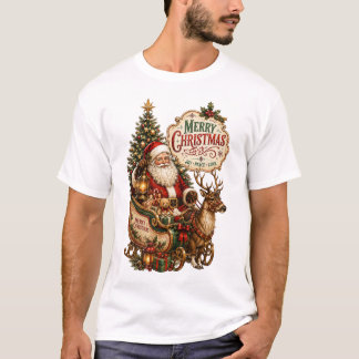 Weihnachtsmann im Vintage-Stil T-Shirt