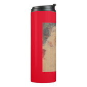 Weihnachtsmann im Vintage-Stil Thermosbecher (Nach links gedreht)