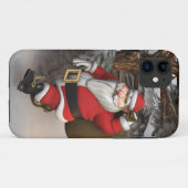 Weihnachtsmann im Wald Case-Mate iPhone Hülle (Rückseite (Horizontal))