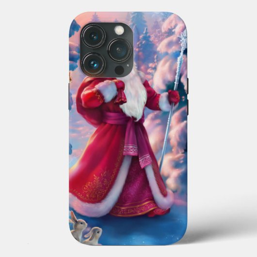 Weihnachtsmann im Wald Case-Mate iPhone Hülle (Rückseite)