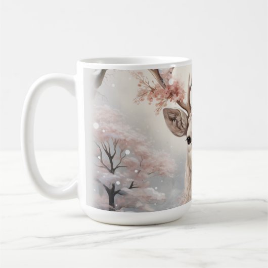 Weihnachtsmann im Wald Kaffeetasse (Links)