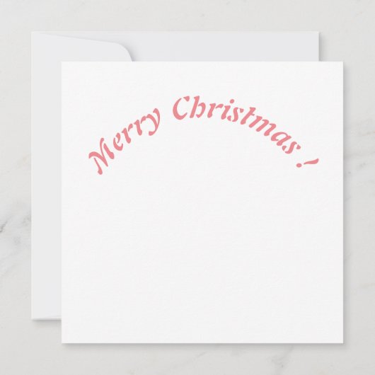 Weihnachtsmann im Wald Karte (Rückseite)