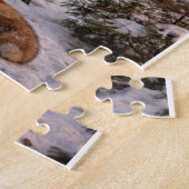 Weihnachtsmann im Wald Puzzle (Seite)