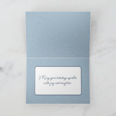 Weihnachtsmann im Wasser im Schnee Feiertagskarte (Innenseite)