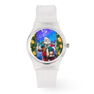 Weihnachtsmann im Winter eWatch Armbanduhr