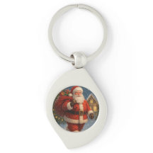 Weihnachtsmann im winterlichen Weihnachtswunderlan