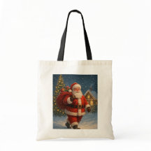 Weihnachtsmann im winterlichen Weihnachtswunderlan