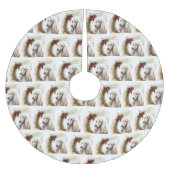 Weihnachtsmann in Afghanistan Polyester Weihnachtsbaumdecke (Vorderseite)