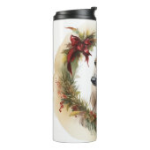 Weihnachtsmann in Afghanistan Thermosbecher (Nach links gedreht)