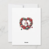 Weihnachtsmann in Aquarell - Feiertagskarte (Rückseite)