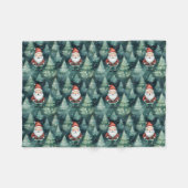 Weihnachtsmann in Aquarell - Fleecedecke (Vorderseite (Horizontal))
