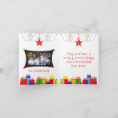 Weihnachtsmann in Central Park NY (FOTO-EINSATZ) - Karte (Innenseite)