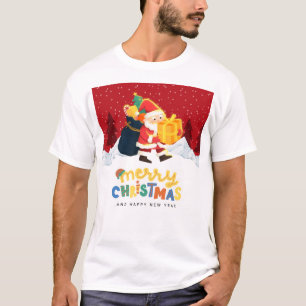 Weihnachtsmann in einem magischen Winterwunderland T-Shirt