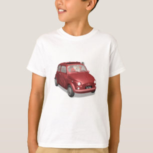 Weihnachtsmann in Fiat 500 T-Shirt