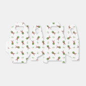 Weihnachtsmann in Grün und Rot Geschenkschachtel (Ungefaltet)