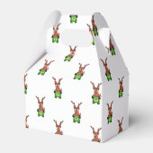 Weihnachtsmann in Grün und Rot Geschenkschachtel (Vorderseite)