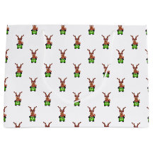 Weihnachtsmann in Grün und Rot