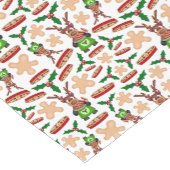 Weihnachtsmann in Grün und Rot Kurzer Tischläufer (Ecke)