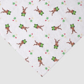 Weihnachtsmann in Grün und Rot Seidenpapier (Ausschnitt)