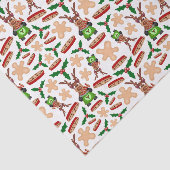 Weihnachtsmann in Grün und Rot Seidenpapier (Ausschnitt)