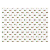 Weihnachtsmann in Grün und Rot Tischdecke (Vorderseite (Horizontal))